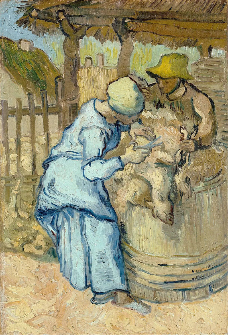 Strzyżenie owiec (według Milleta) - Vincent van Gogh