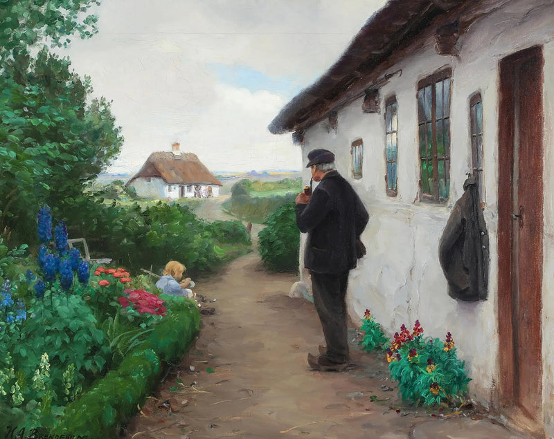 Pracownik drogowy Chr. Larsen z Jyllinge. - H. A. Brendekilde
