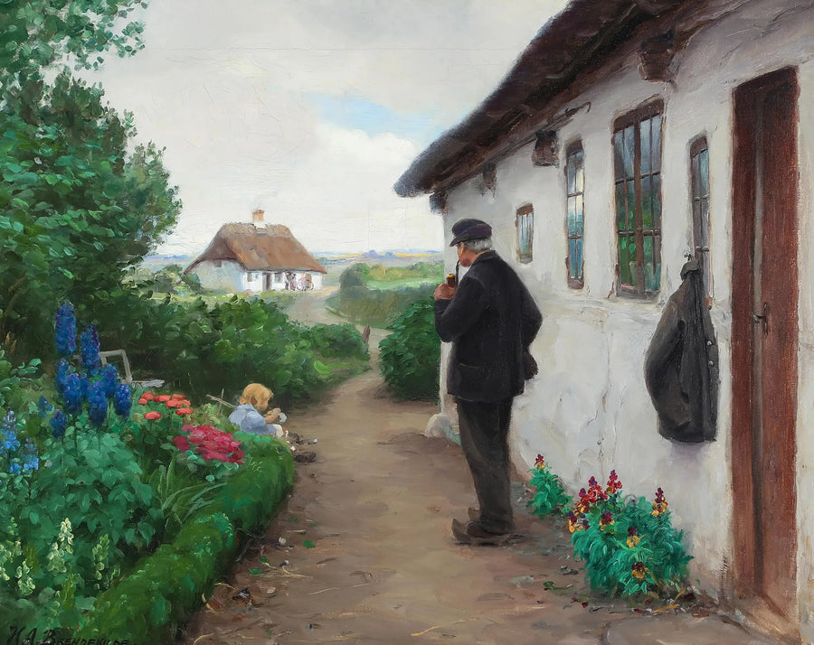 Pracownik drogowy Chr. Larsen z Jyllinge. - H. A. Brendekilde