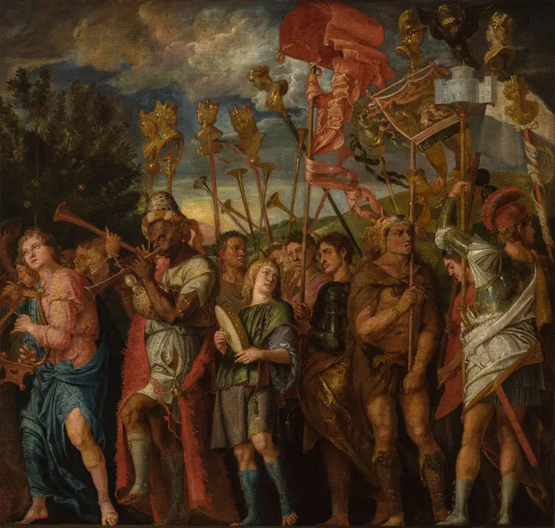 Le triomphe de César - Peter Paul Rubens image 1 copie peinte à la main à l’huile