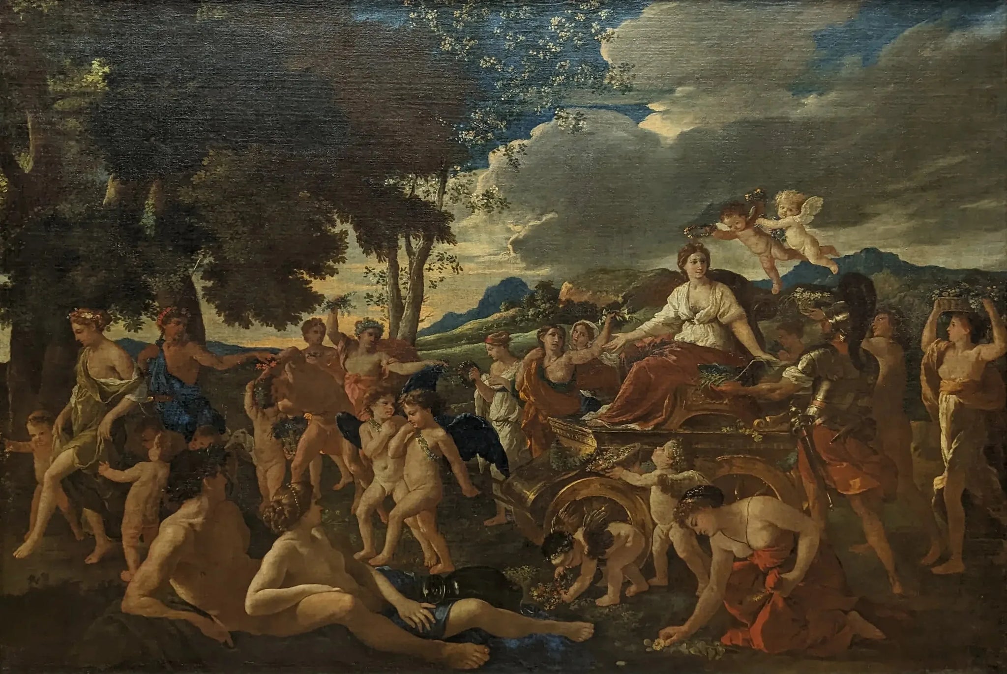 Le Triomphe de Flore - Nicolas Poussin image 1 copie peinte à la main à l’huile