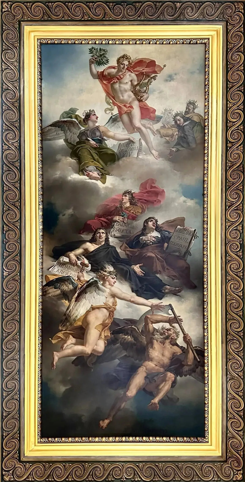 Triumf francuskiego malarstwa: apoteoza Poussina, Le Sueur i Le Brun - Charles Meynier