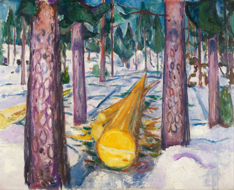 Żółty pień - Edvard Munch