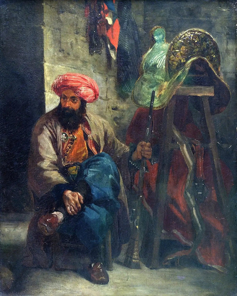 Turek na siodle - Eugène Delacroix