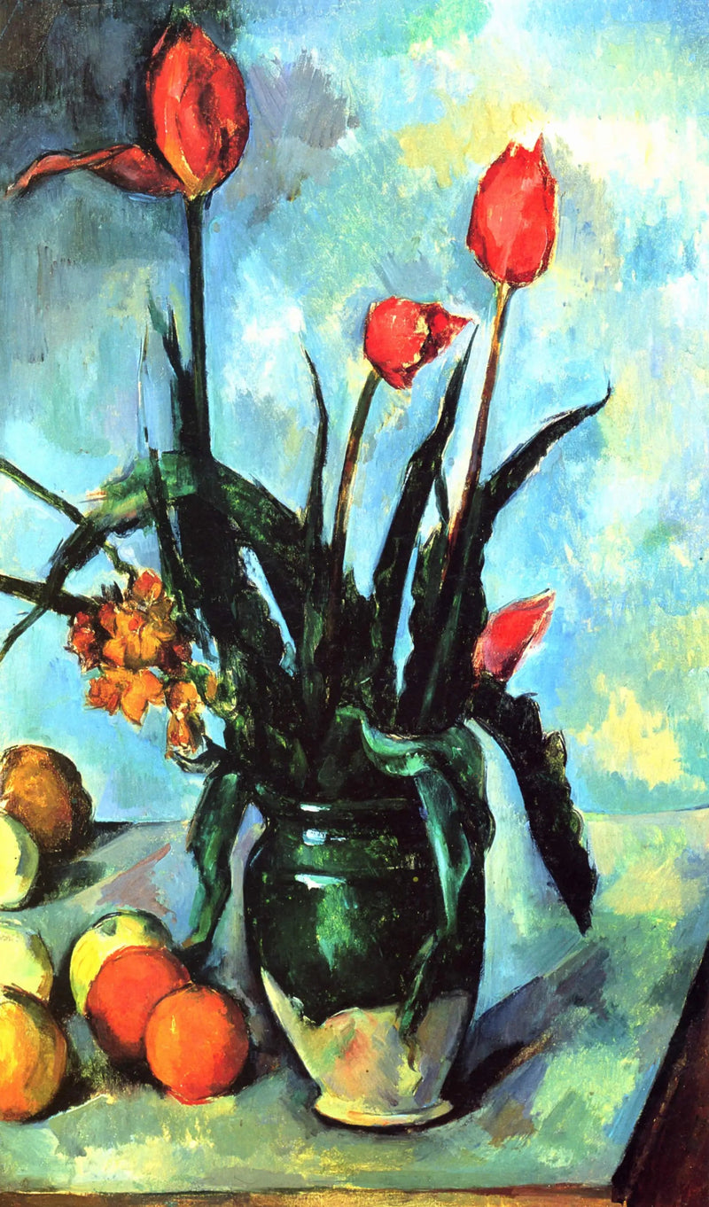 Wazon z tulipanami - Paul Cézanne