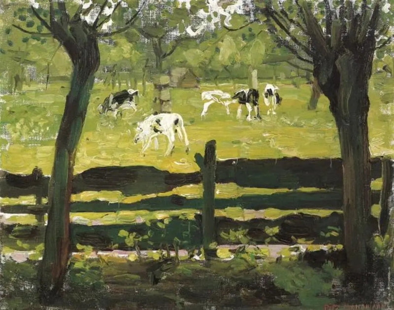 Biały cielę byk - Piet Mondrian