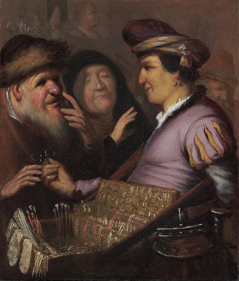Sprzedawca okularów (Wędrowny sprzedawca okularów, Vue) - Rembrandt
