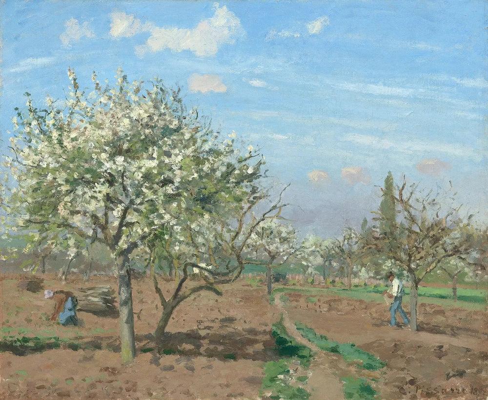 Le Verger - Camille Pissarro image 1 reproduction de peinture à l’huile