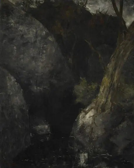 Stare drzewo w przełęczy - Gustave Courbet