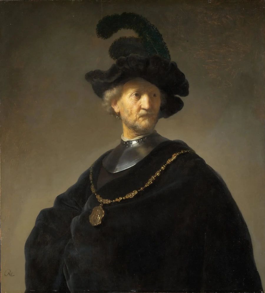 Stary człowiek z złotym łańcuchem - Rembrandt
