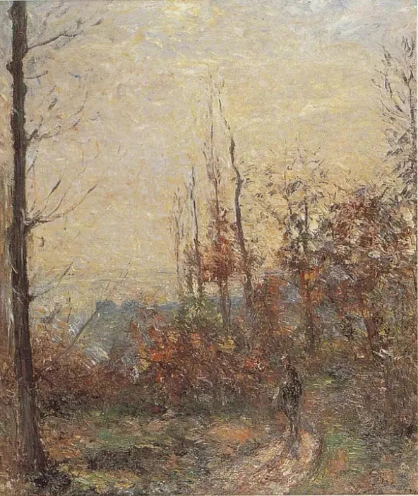 Stara droga jesienią, Pontoise - Camille Pissarro