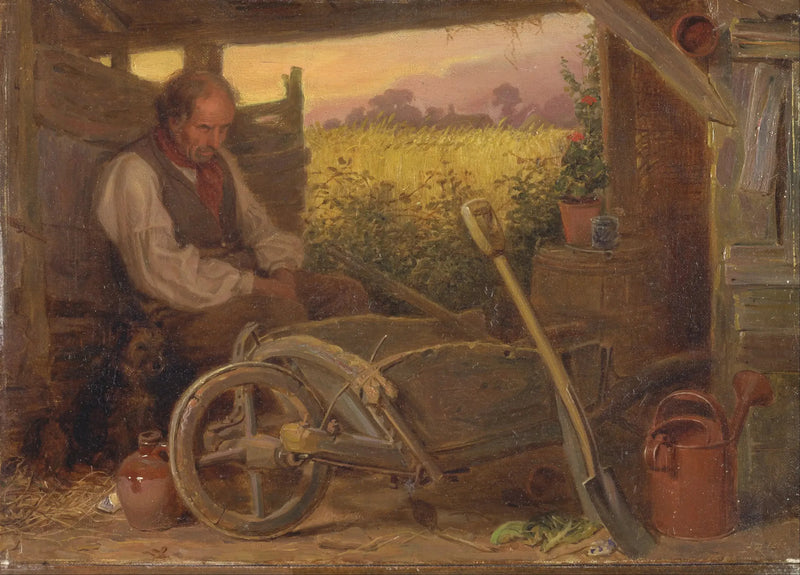 Stary ogrodnik - Briton Rivière