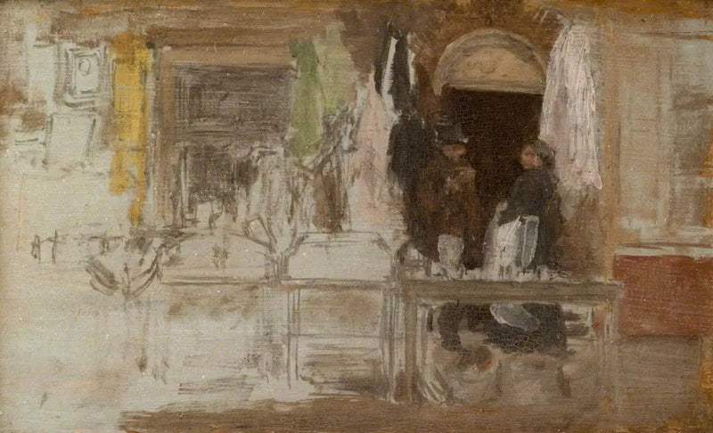 Stary sklep z odzieżą, Houndsditch - James Abbott McNeill Whistler