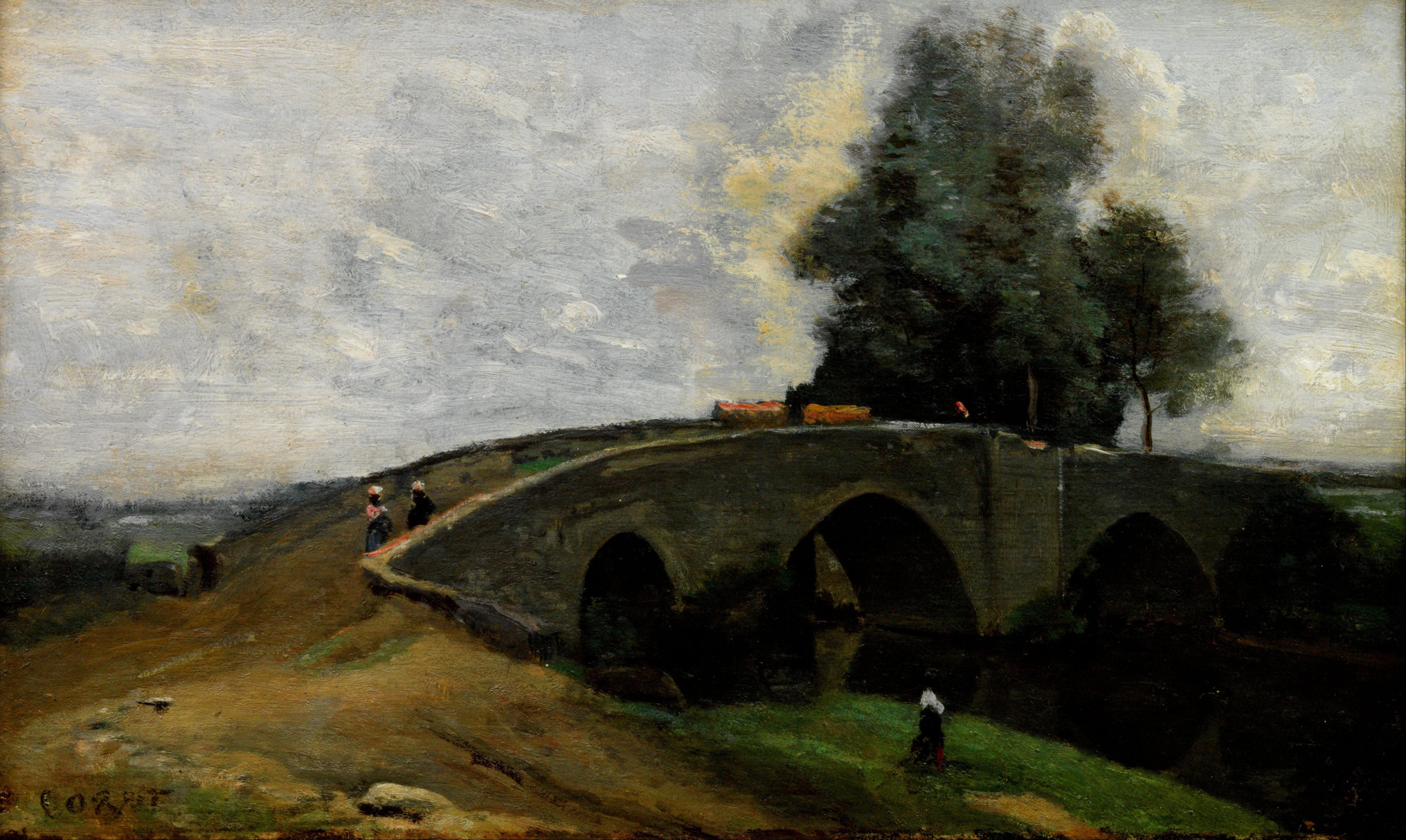 Le Vieux Pont - Jean-Baptiste Camille Corot - Alpha Reproduction