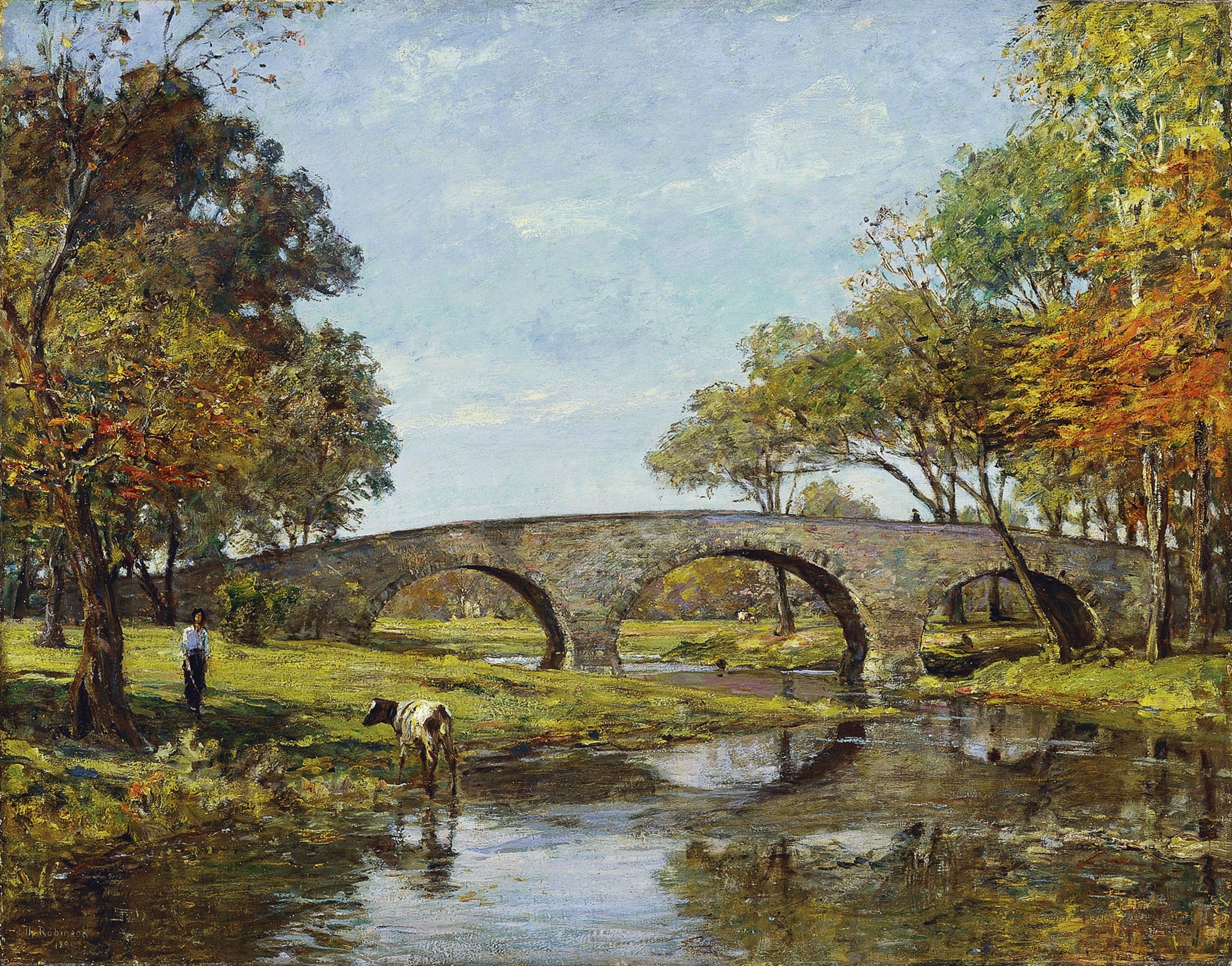 Le vieux pont - Theodore Robinson - Alpha Reproduction