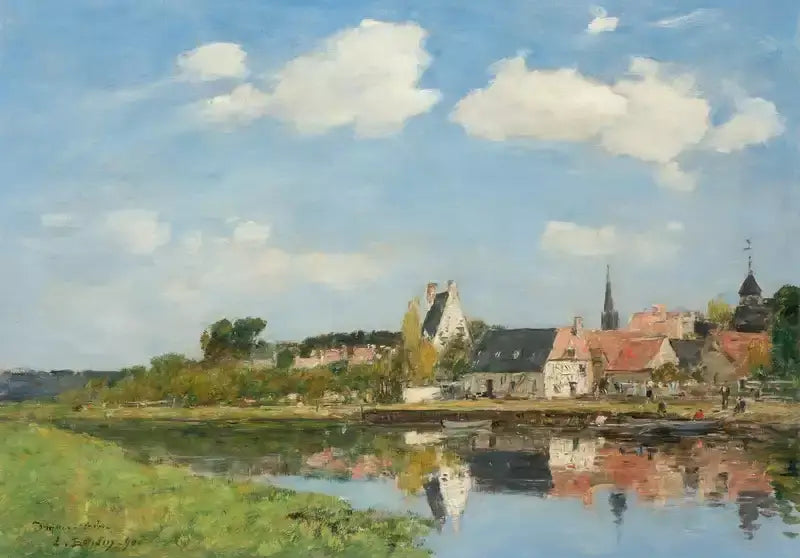 Stary port w Touques - Eugène Boudin