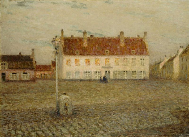 Wieś, Zmierzch - Henri Le Sidaner