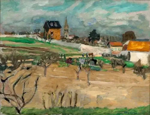 Wieś widziana z wsi - Pierre Bonnard