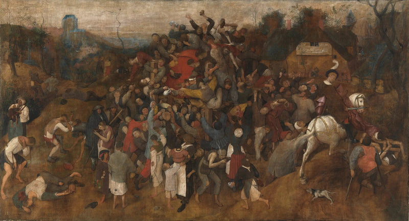 Wino św. Marcina - Pieter Brueghel Starszy