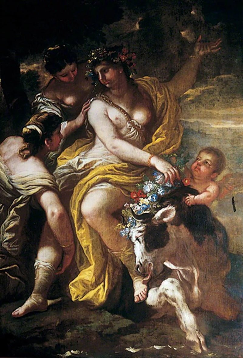 Wykorzystanie Europy - Luca Giordano