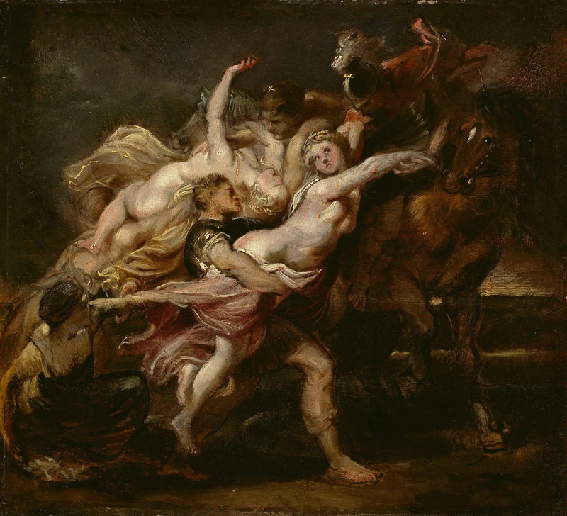 Przemoc wobec dziewcząt z Levkippos - Peter Paul Rubens