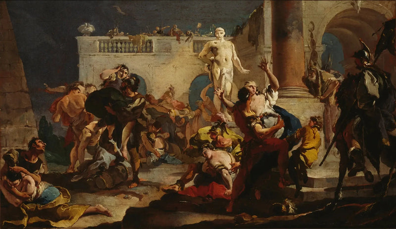 Przebicie Sabinek - Giovanni Battista Tiepolo
