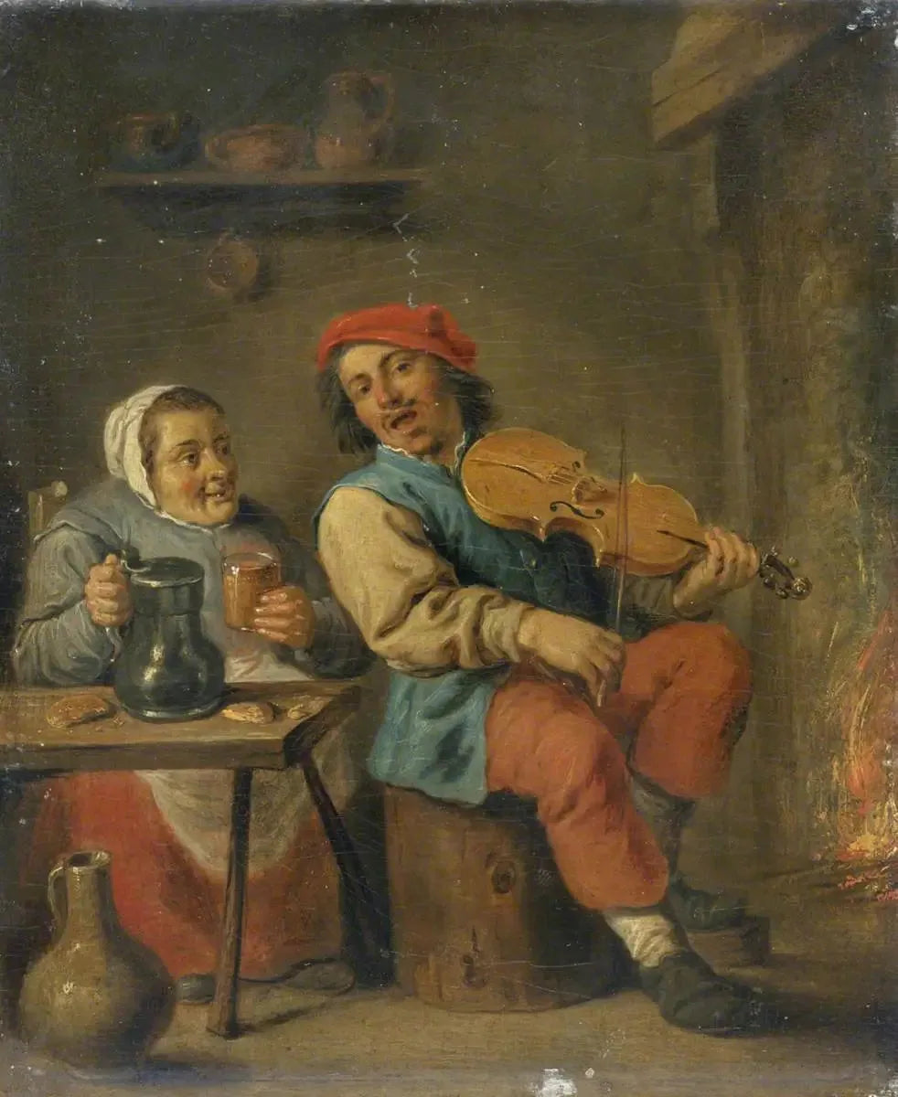 Le violoniste - David Teniers le Jeune image 1 tableau peint à l’huile sur toile
