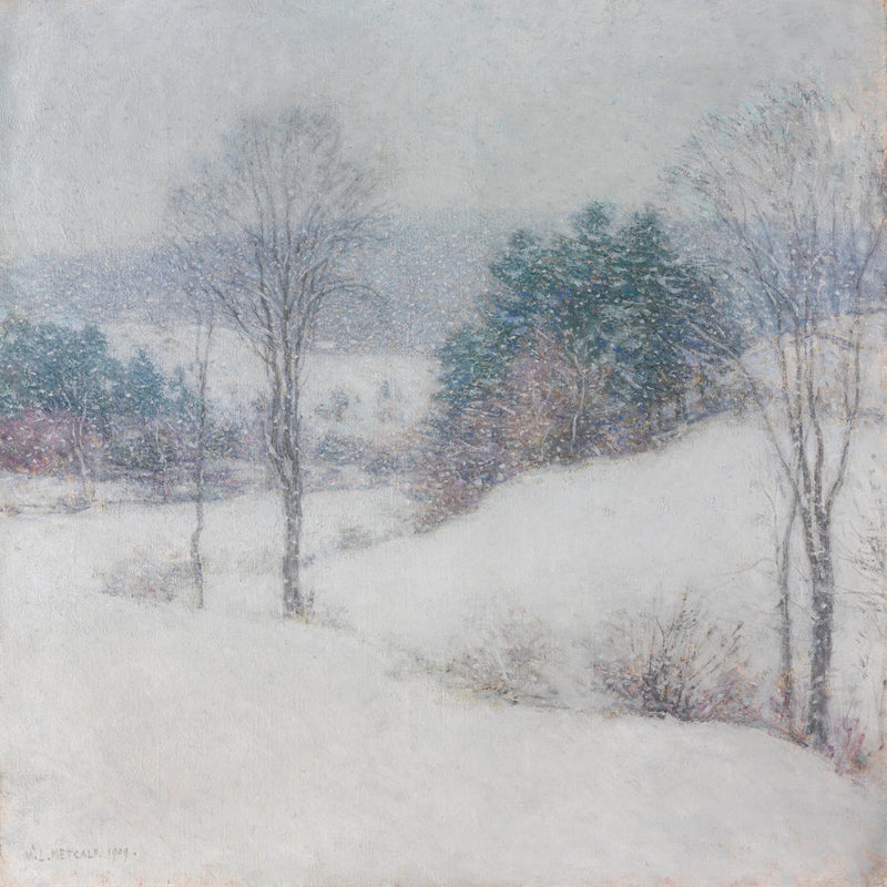 Biała zasłona - Willard Metcalf