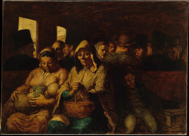 Wagon trzeciej klasy - Honoré Daumier
