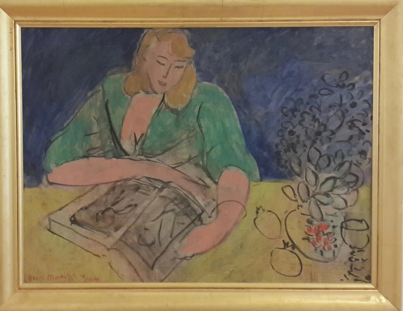 Czytelniczka przy żółtym stole - Henri Matisse