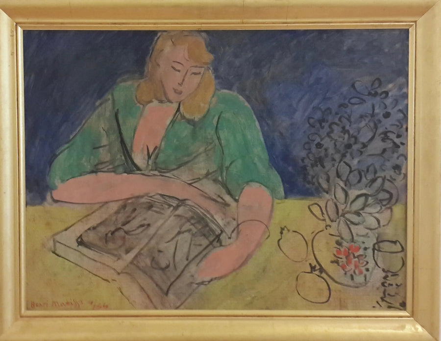 Czytelniczka przy żółtym stole - Henri Matisse
