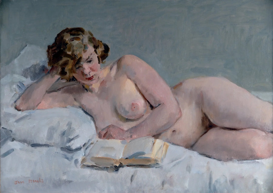 długa nagie lektura - Isaac Israëls