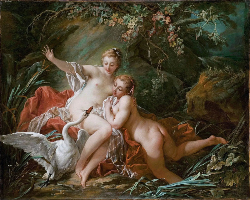 Leda i łabędź - François Boucher