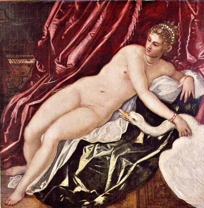 Leda i łabędź - Jacopo Tintoretto