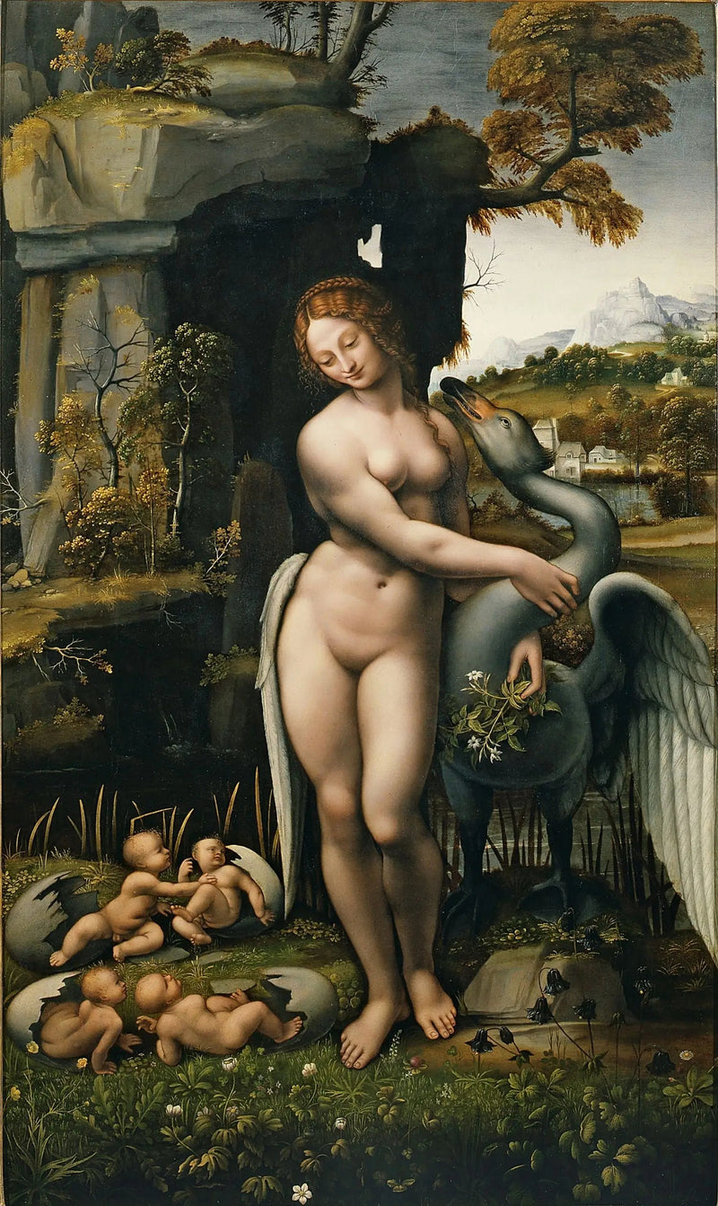Leda i łabędź - Leonardo da Vinci