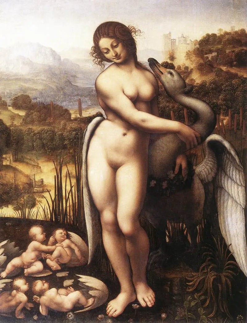 Leda i łabędź - Leonardo da Vinci
