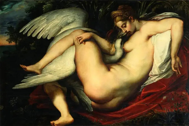 Leda i łabędź - Peter Paul Rubens