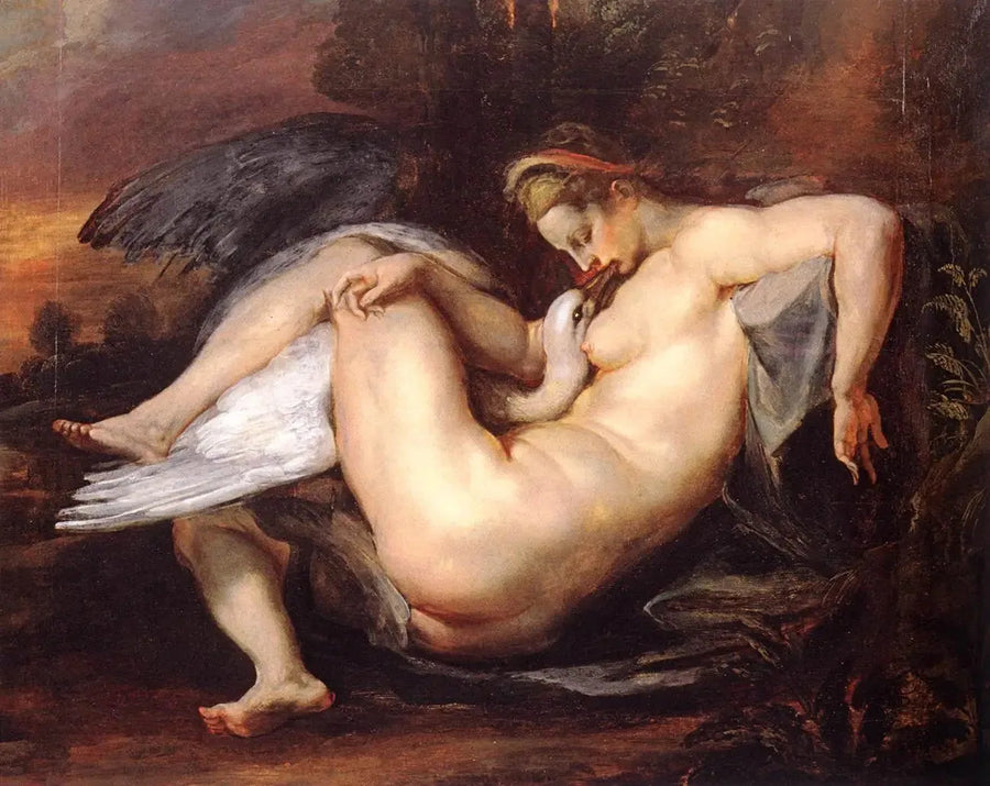 Leda i łabędź - Peter Paul Rubens