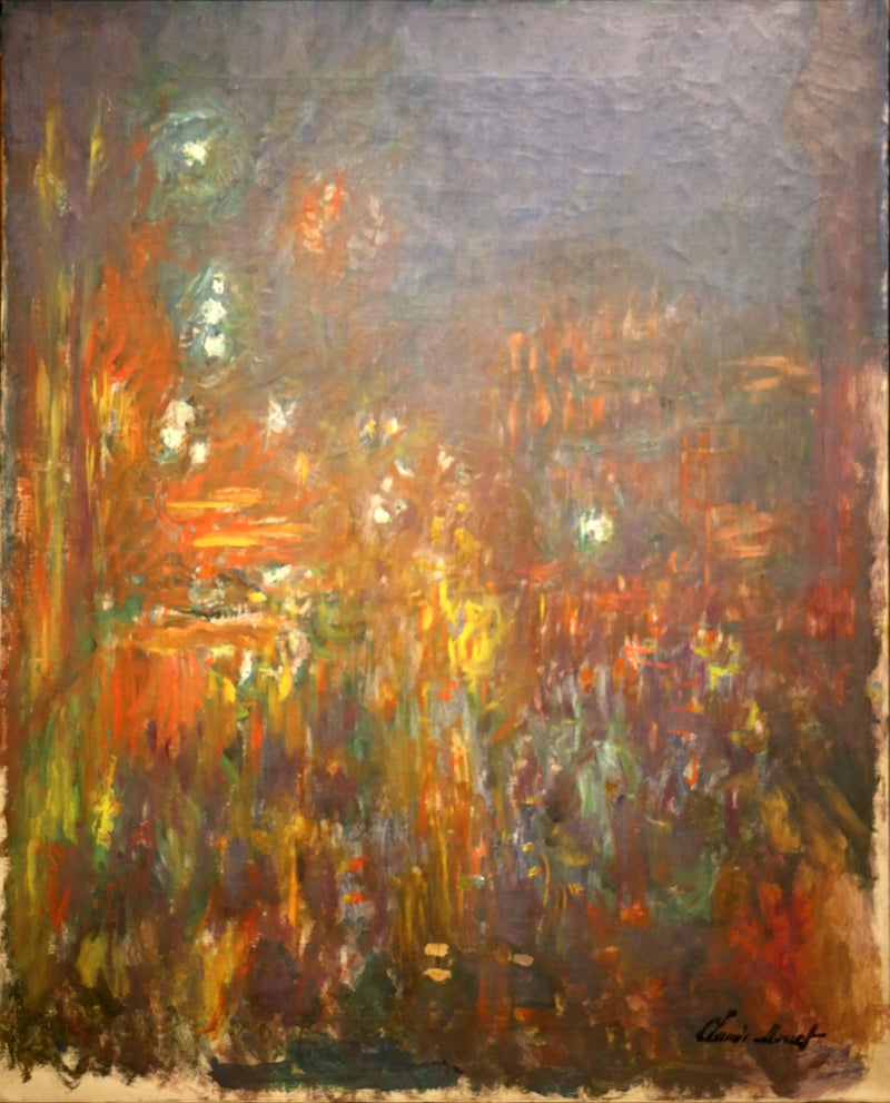 Plac Leicester nocą - Claude Monet