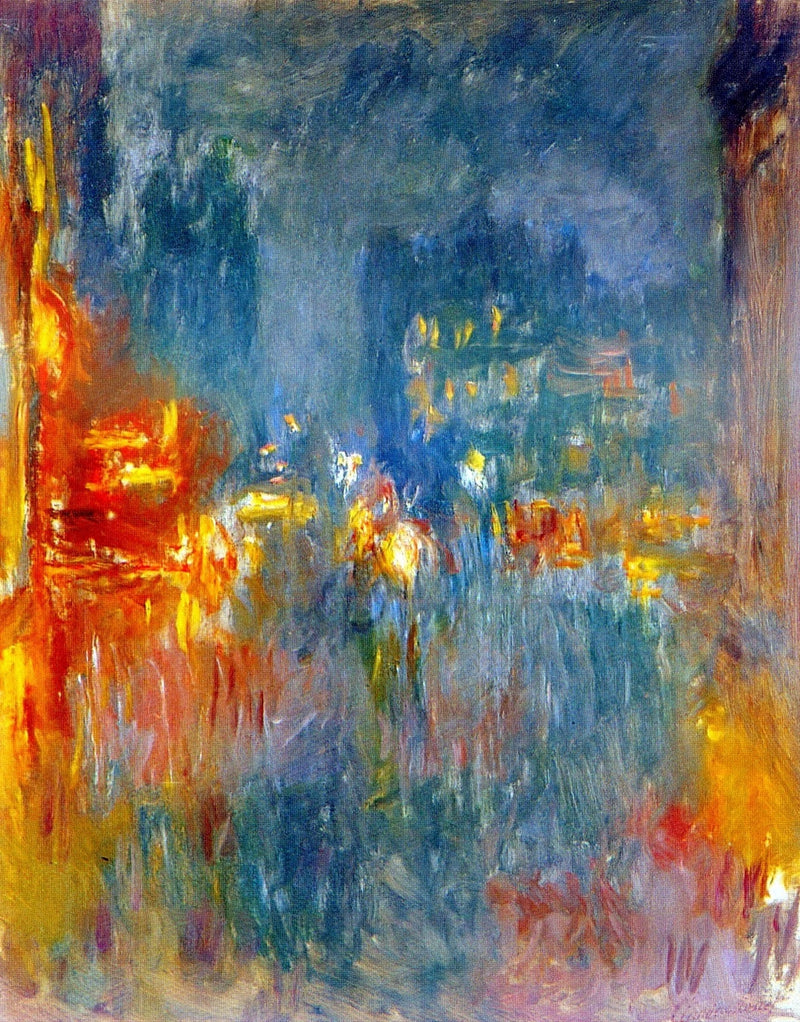 Leicester Square, nocą - Claude Monet
