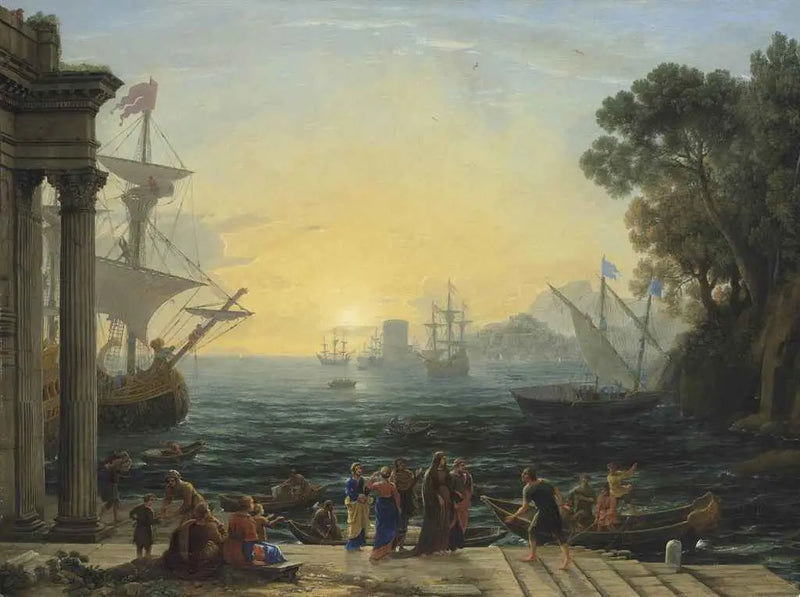 Zaokrętowanie św. Pawła w Ostii - Claude Lorrain