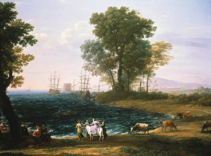 Usunięcie Europy - Claude Lorrain