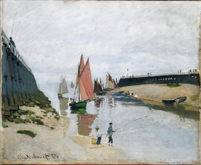 Wejście do portu w Trouville - Claude Monet