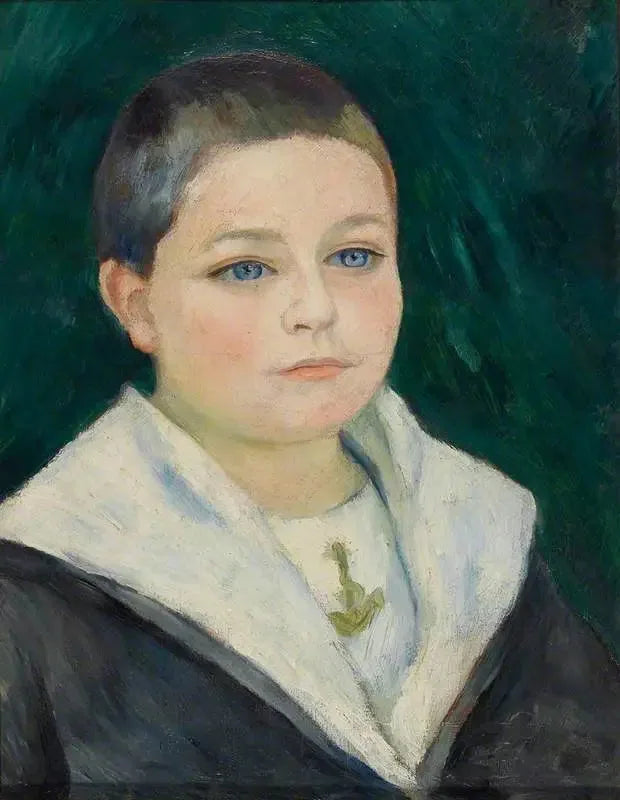 Léon Goujon w stroju marynarza - Pierre-Auguste Renoir