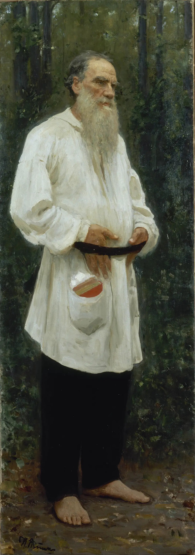 Lew Tołstoj boso - Ilya Repin