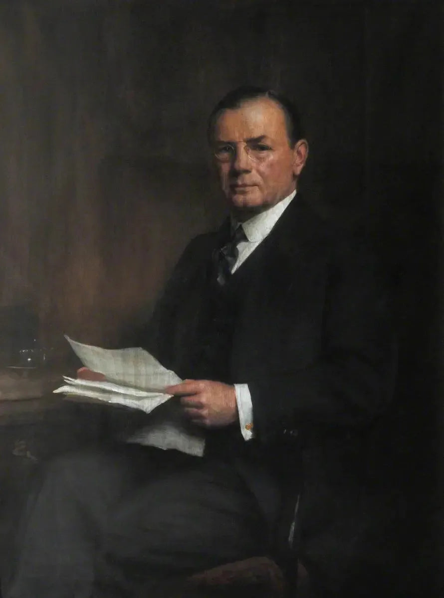 Leopold Charles Maurice Stennet Amery (1873–1955), CH, Wystawca (1892), Członek honorowy (1946), Sekretarz stanu ds. Indii (1940–1945) - Luke Fildes