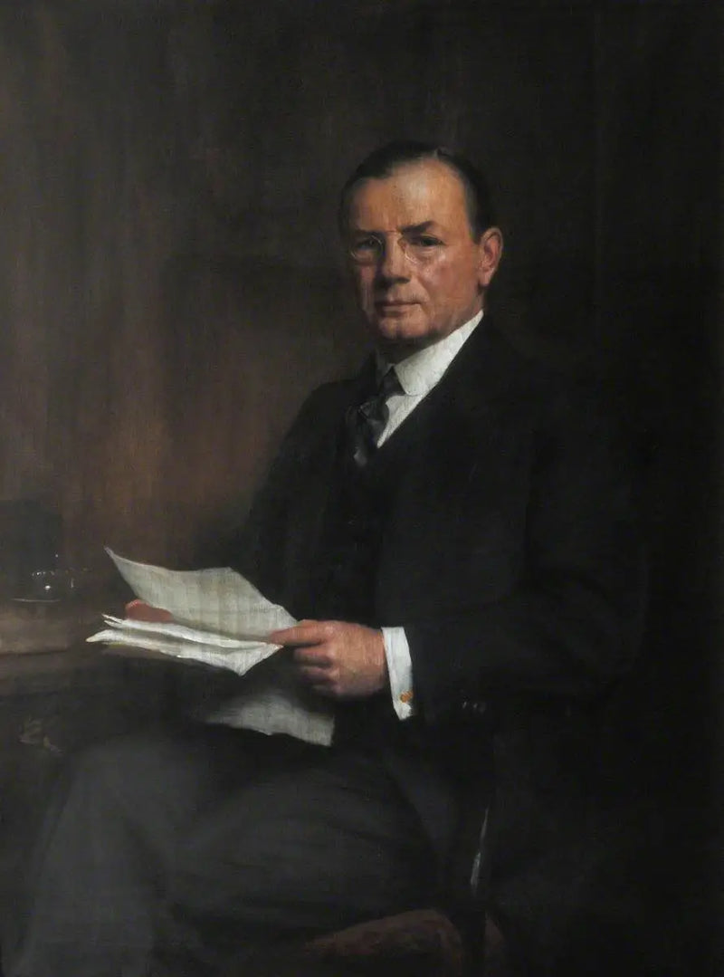 Leopold Charles Maurice Stennet Amery (1873–1955), CH, Wystawca (1892), Członek honorowy (1946), Sekretarz stanu ds. Indii (1940–1945) - Luke Fildes