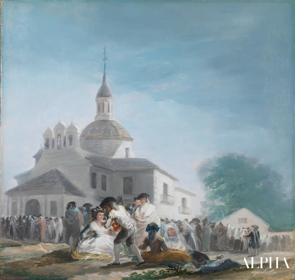 L'ermitage de San Isidro - Francisco de Goya - Reproductions de tableaux et peintures haut de gamme