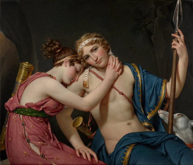 Pożegnania Télémaque'a i Eucharis - Jacques-Louis David