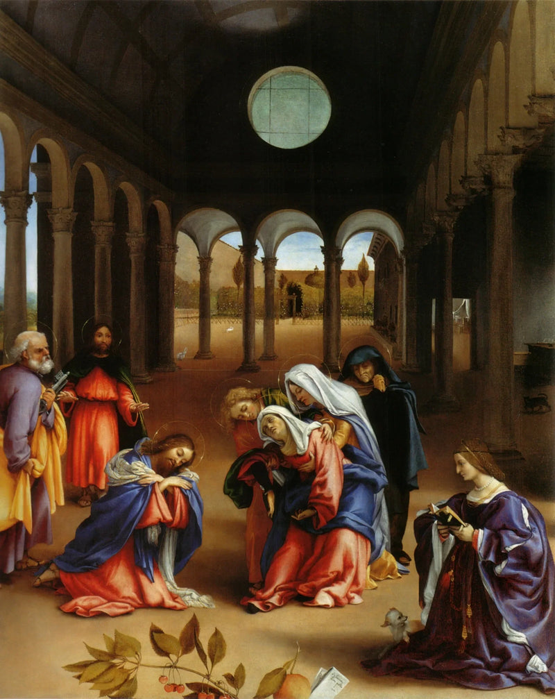 Pożegnanie Chrystusa z matką - Lorenzo Lotto